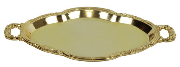 12 in pqck Gold Oval Trays 3"x2"-0