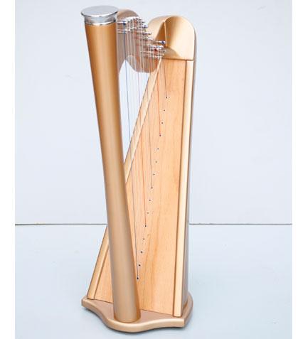 19-snarige lier harp, mahonie lier harp muziekinstrument met 19-snarige lier harp, mahonie lier harp muziekinstrument met