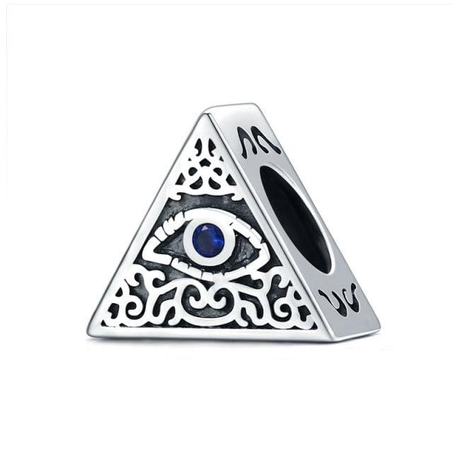 925 Sterling Silver Blue Crystals Hamsa & Jewish Charms Fit Pandora Original Bracelet Jewelry ECC1567 China 