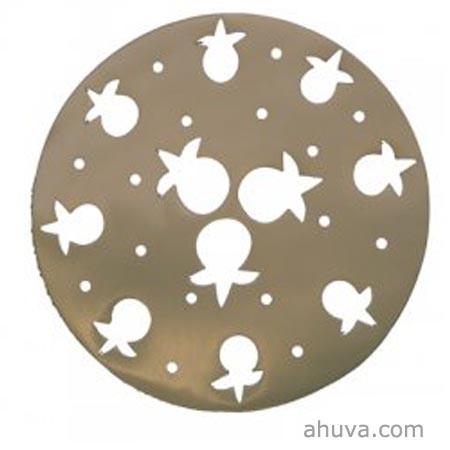 Anodized Aluminum Trivet - Round Pomegranates - Go 