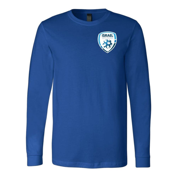 Canvas Men's Shirt Israel Football League T-shirt Canvas Long Sleeve Shirt Blue S