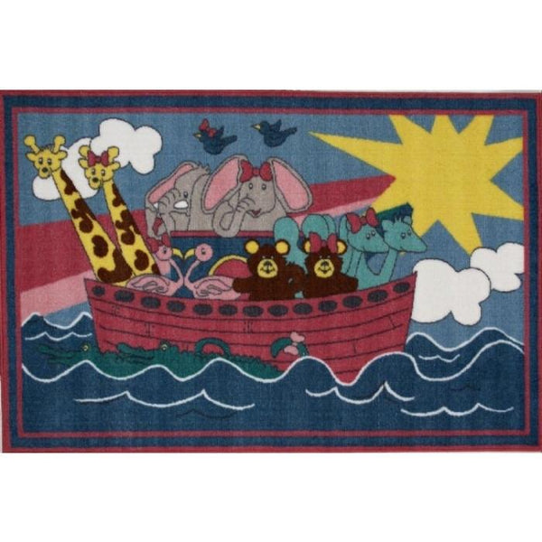 Children'S Carpet Rug Noah'S Ark 