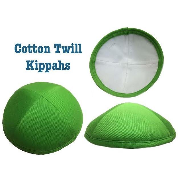 Cotton Kippahs In All Colors Lime Same As Kippah 