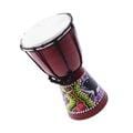 Djembe 4" Percussion Wood Hand Drum 