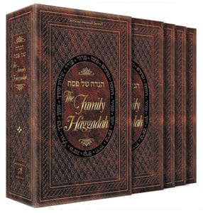 Family haggadah - leatherette slipcase set Jewish Books 