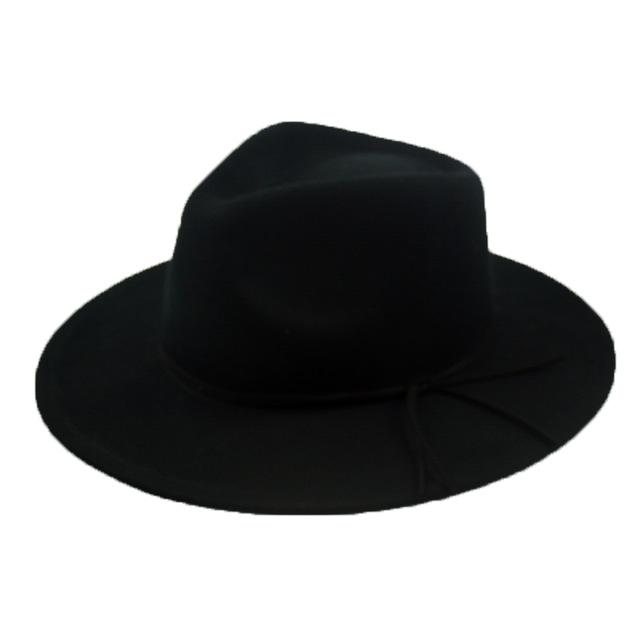 Fedora Hats For Men & Women Winter Wool Felt Hat Black 3 