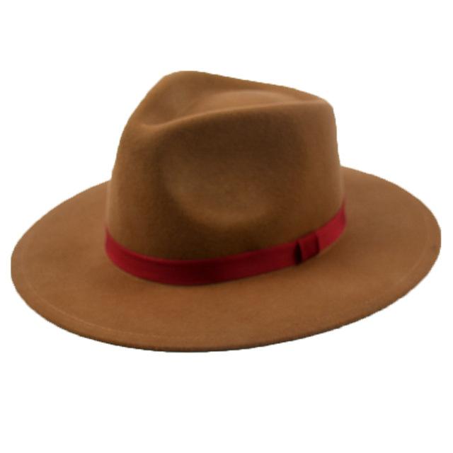 Fedora Hats For Men & Women Winter Wool Felt Hat Brown 2 