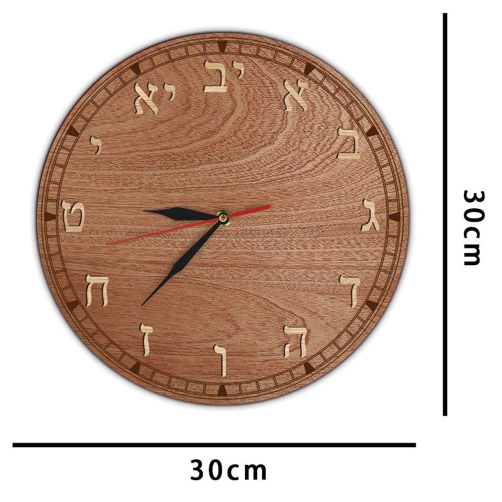 Nice store gift wooden wall clock Jerusalem souvenir HaChurba Synagogue Hebrew C102