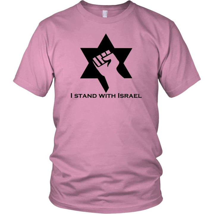 I Stand With Israel Shirts T-shirt District Unisex Shirt Pink S