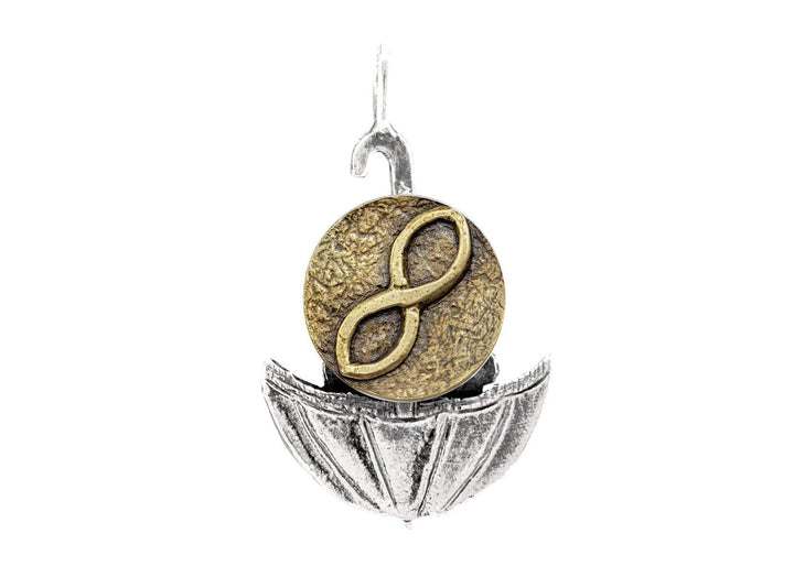 Infinity Sign Medallion of Israel Necklace - Be Infinite Pendant 