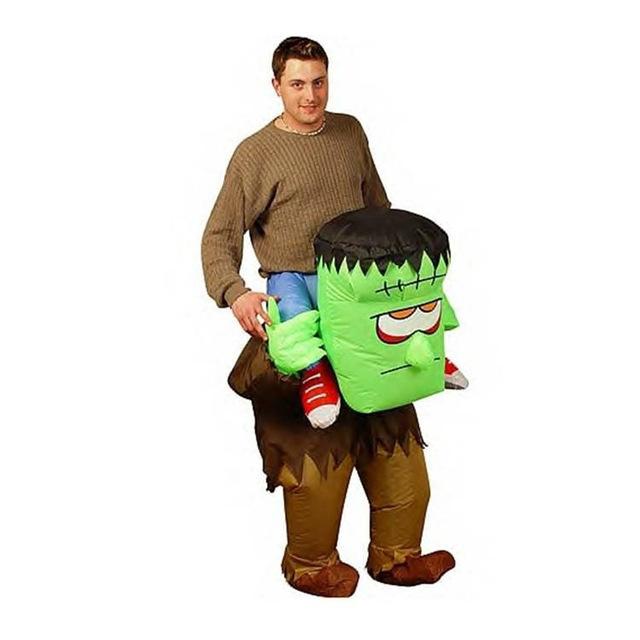 Inflatable Riding Purim Costumes for adults Brown Monster 