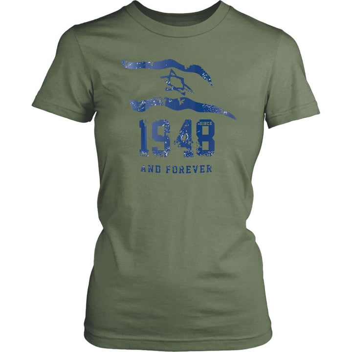 Israel 1948 And Forever Women's Shirt Tops T-shirt District Womens Shirt Fresh Fatigue XS