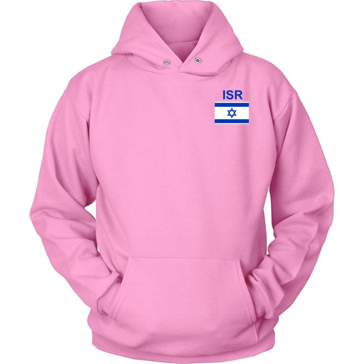 Israel Sport Hoodie Sweatshirt Double Print T-shirt Unisex Hoodie Pink S