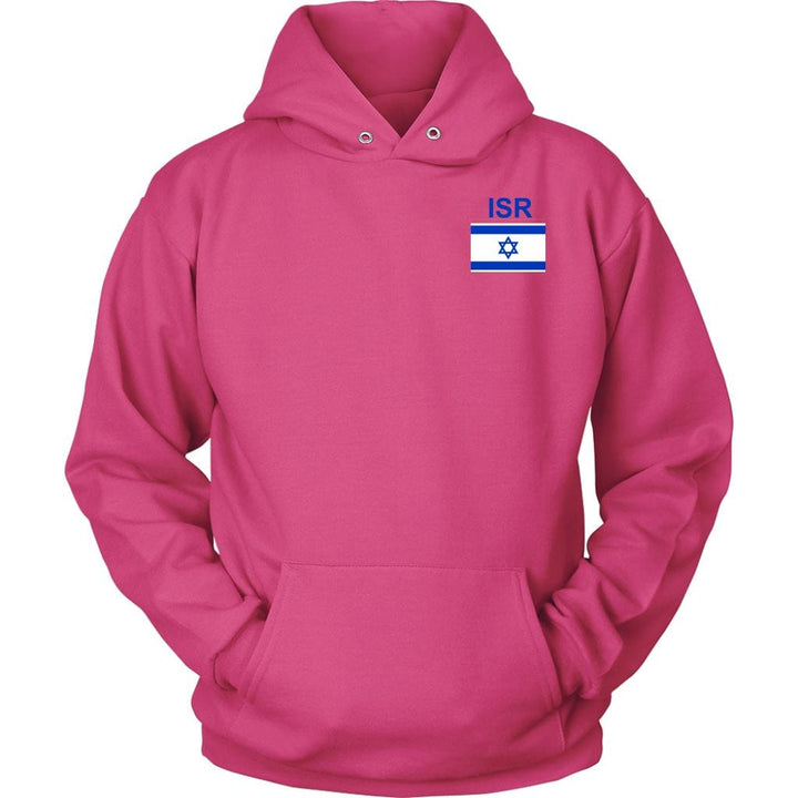 Israel Sport Hoodie Sweatshirt Double Print T-shirt Unisex Hoodie Sangria S