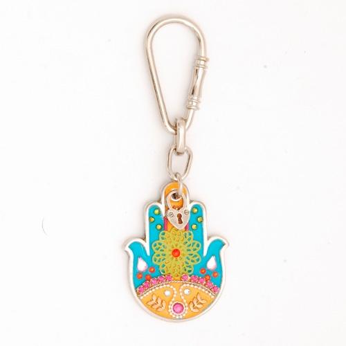 Jeweled Hamsa Keyrings & Keychains Multicolor 