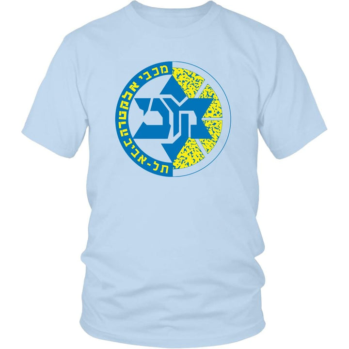 Maccabi Tel Aviv Sport T-Shirts T-shirt District Unisex Shirt Ice Blue S