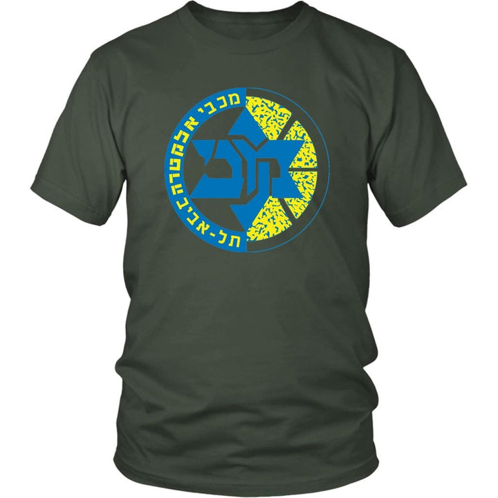 Maccabi Tel Aviv Sport T-Shirts T-shirt District Unisex Shirt Olive S