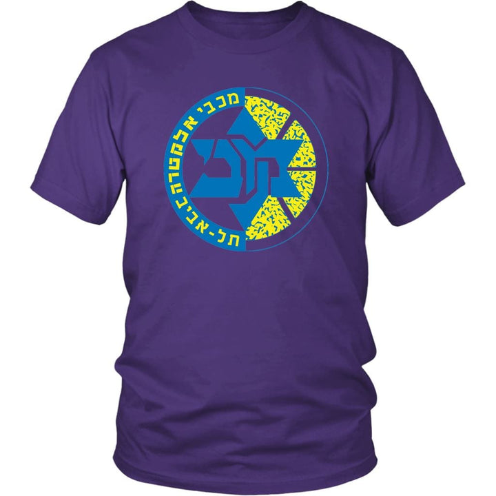Maccabi Tel Aviv Sport T-Shirts T-shirt District Unisex Shirt Purple S