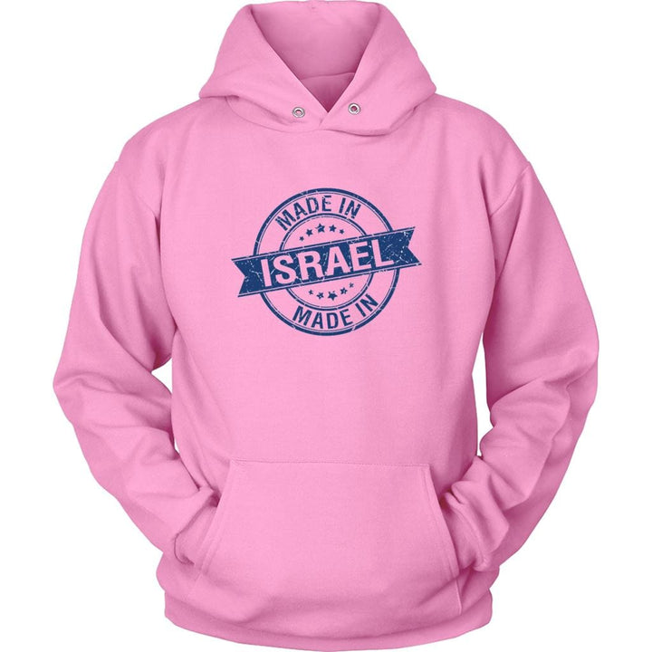 Made in Israel Tops Shirts Sweatshirts T-shirt Unisex Hoodie Pink S