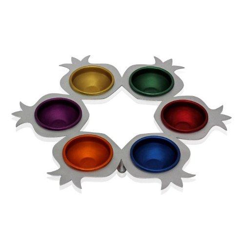 Metal Cut Out Passover Plates in Colors 