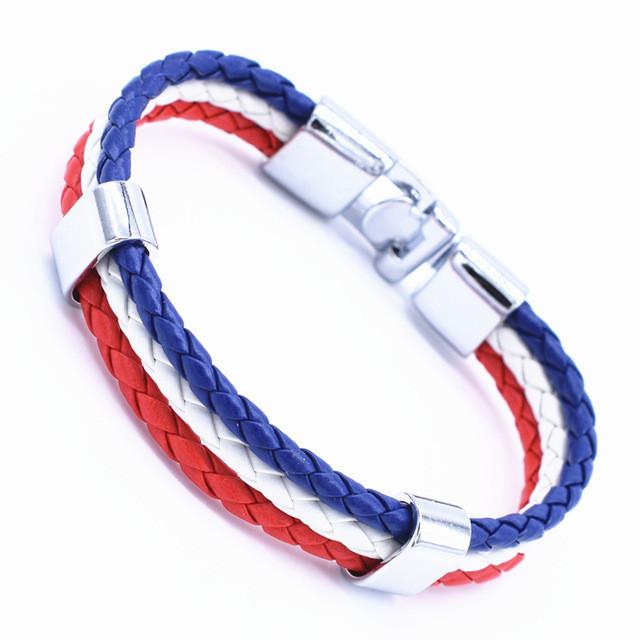 New 3 Layer Handmade Braided Wrist Band bracelet r15 