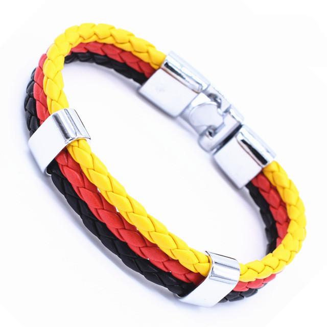 New 3 Layer Handmade Braided Wrist Band bracelet r7 