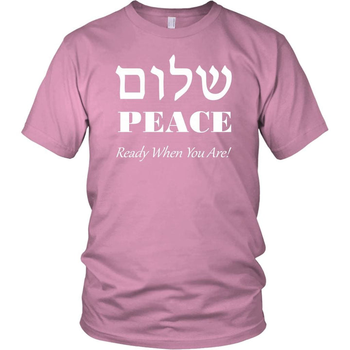 Peace Shirt Top T-shirt District Unisex Shirt Pink S
