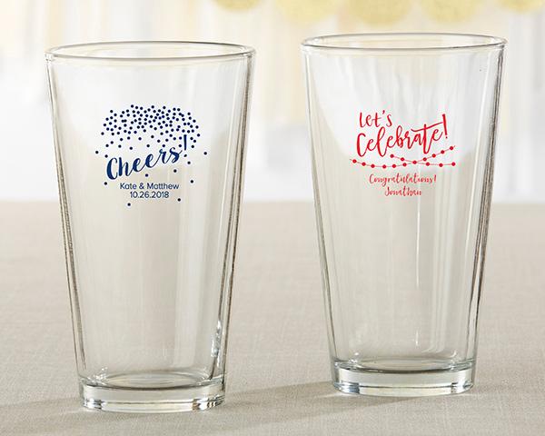 Personalized 16 oz. Stadium Cup - Adult Birthday Personalized 16 oz. Pint Glass - Party Time 