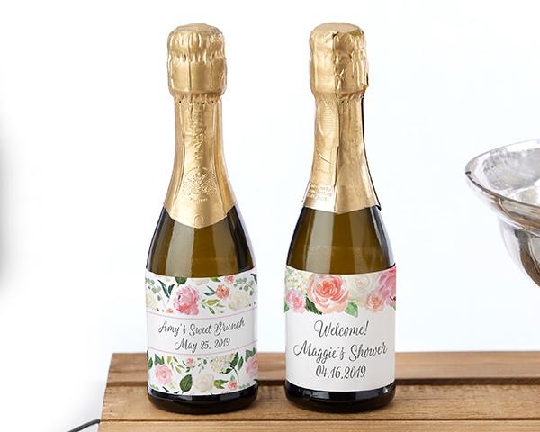 Personalized Mini Wine Bottle Labels - Eat, Drink, & Be Married Personalized Mini Wine Bottle Labels - Brunch 