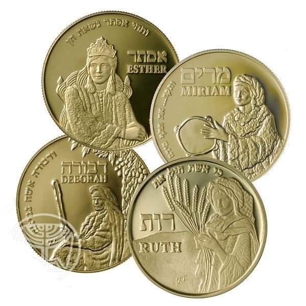 Women Of The Bible Gold Coin Collection Set of 4 