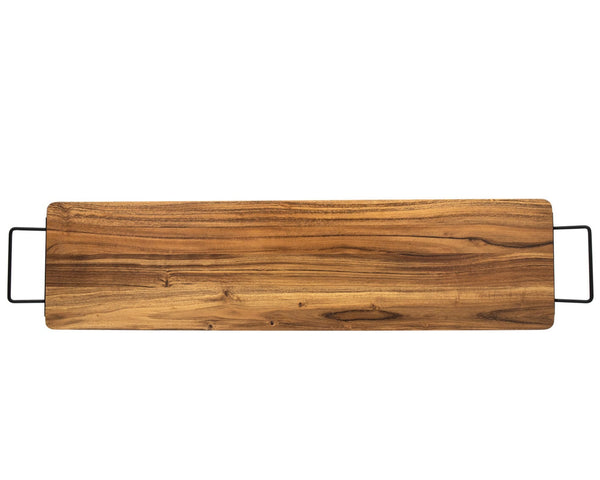 40" Long Handled Wood Tray-0