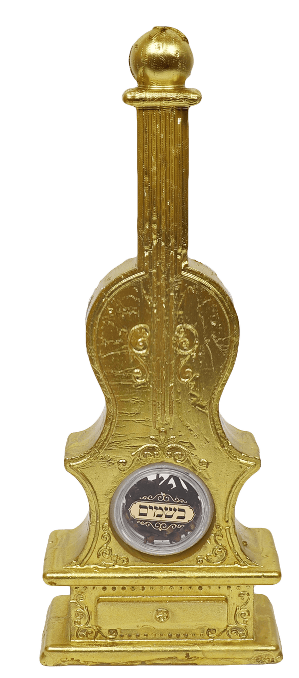 Violin Havdalah Candle With Besomim Gold-0