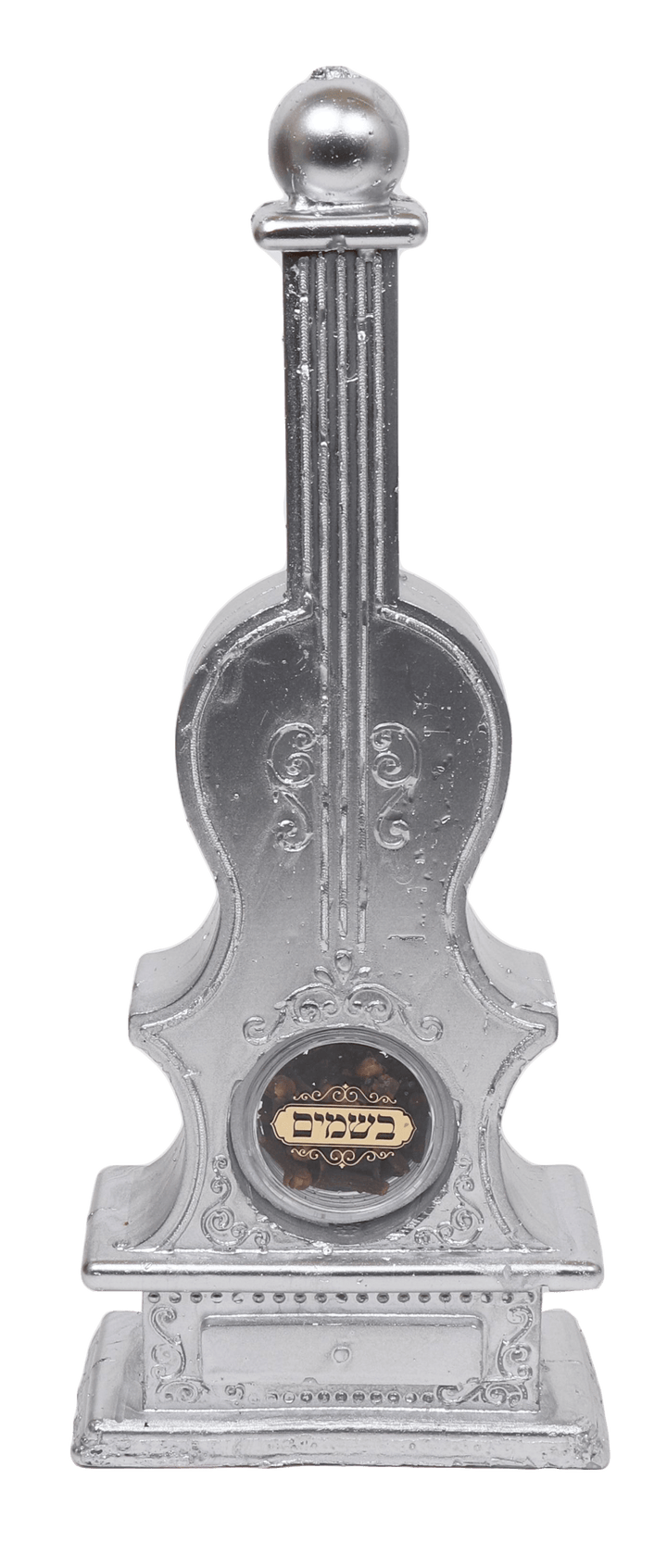 Violin Havdalah Candle With Besomim Silver-0