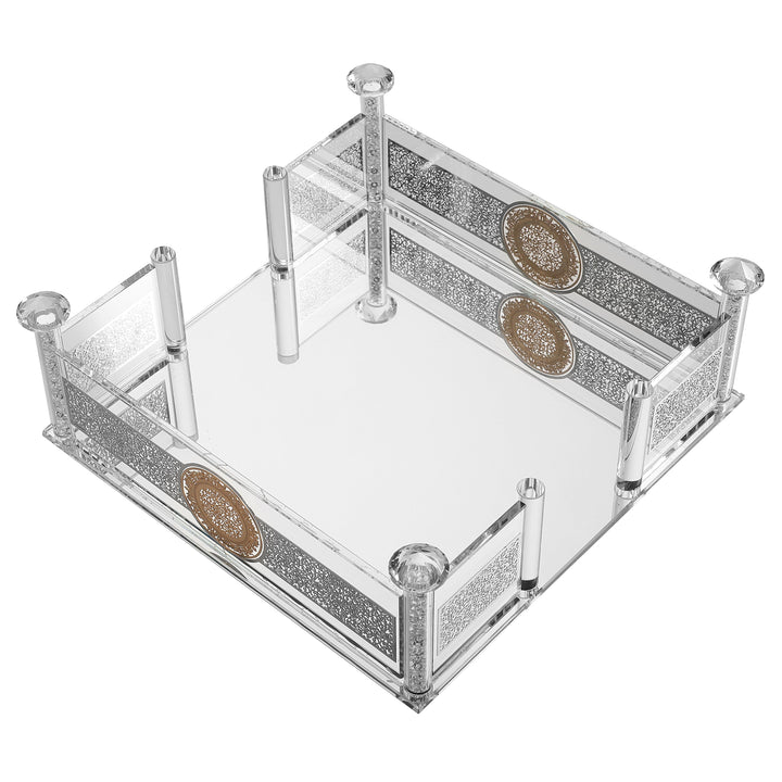 Crystal & Silver Jerusalem Napkin Holder-0