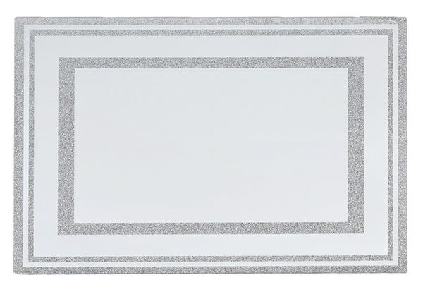 Mirror Tray With Broken Stones 14.5x10.6"-0