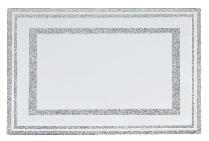 Mirror Tray With Broken Stones 14.5x10.6"-0