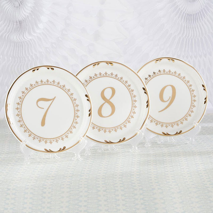 Tea Time Vintage Plate Table Numbers (1-6)-1