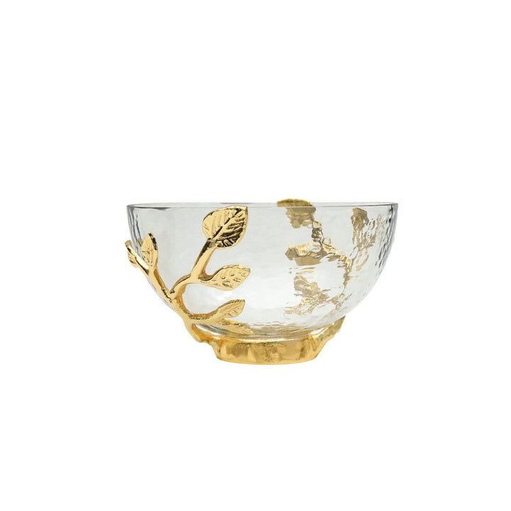 Gold Leaf Hammered Bowl-5