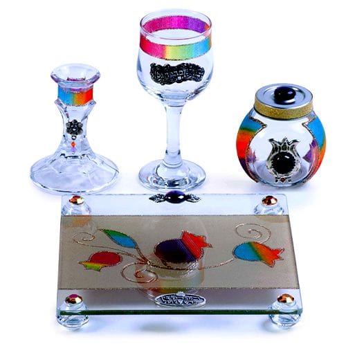 Lily Art - 500614-34 - Havdalah Set -  Square / Legs Acryl Combinations