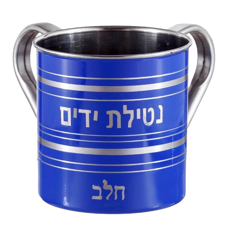 Stainless Steel Wash Cup Blue Chalav-0