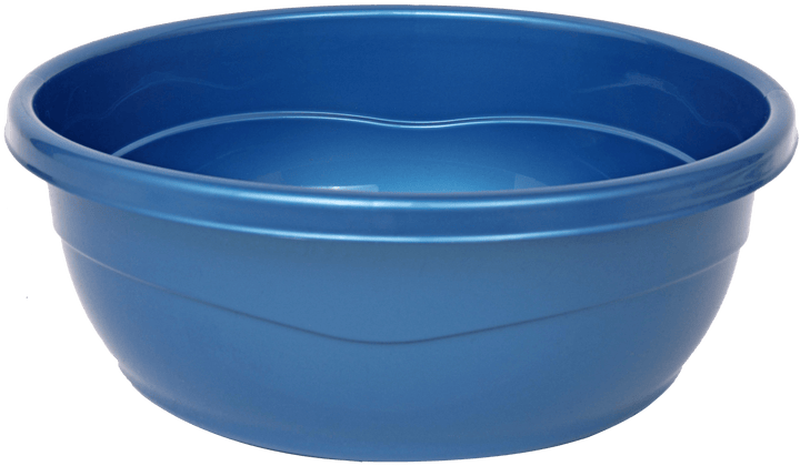 Plastic Washing Bowl Metallic Blue (Case Quantity 60 PC)-0