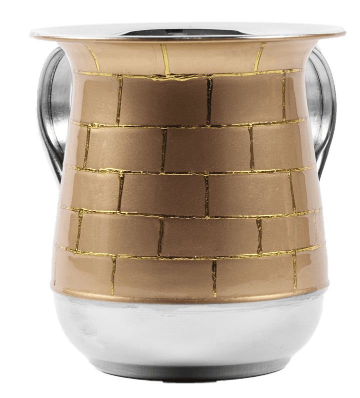 Stainless Steel Washing Cup Gold Bricks 5"-0