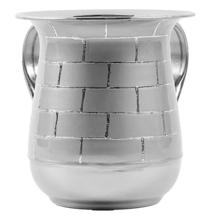 Stainless Steel Washing Cup Silver Bricks 5"-0