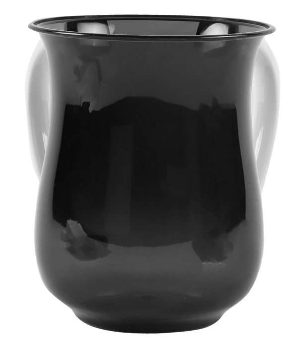 Acrylic Wash Cup black With Pearl Handles 5" (6 pc)-0