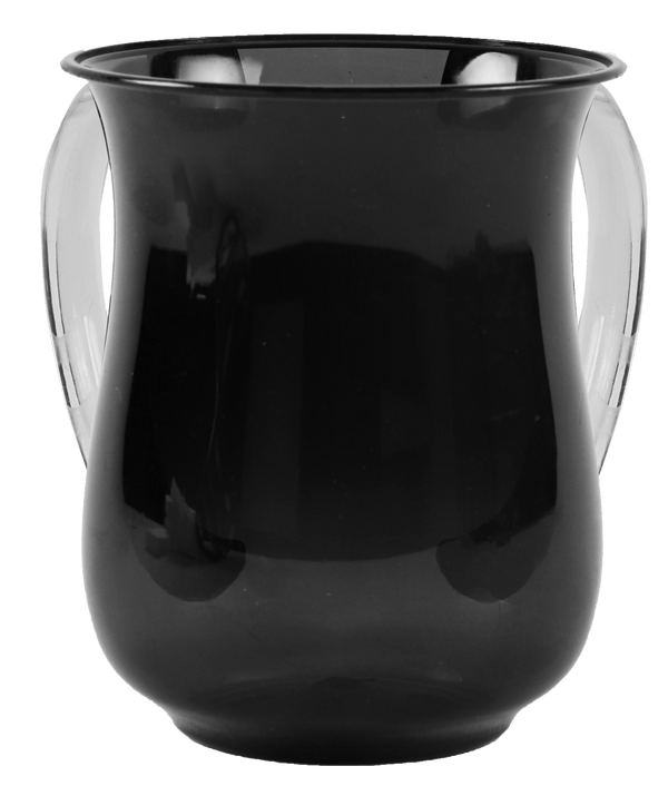 Acrylic Wash Cup black With Clear Handles 5"-0