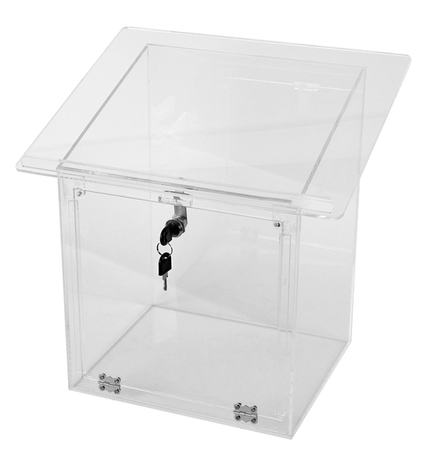 Acrylic Table Top Shtender With Door & Lock 15.5"Hx12" W x15 3/4"L-0