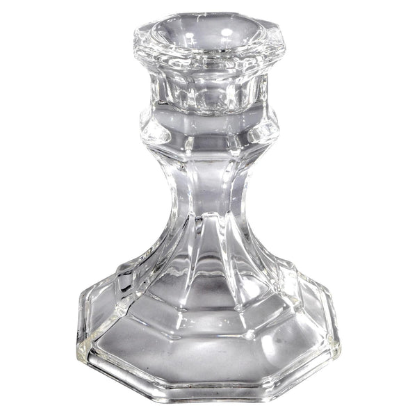 Glass Candleholder, 4"-0