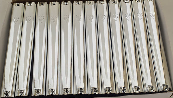 Case Of 24 silver Plastic Mezuzah Covers- with Shin 20 Cm-0
