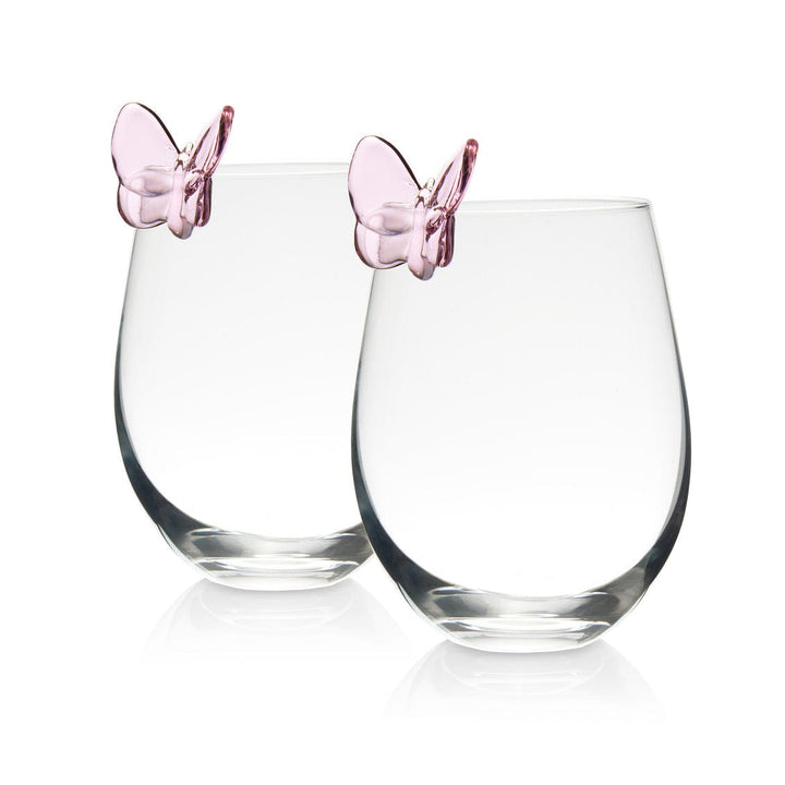 Butterfly Stemless S/2 Luster-1