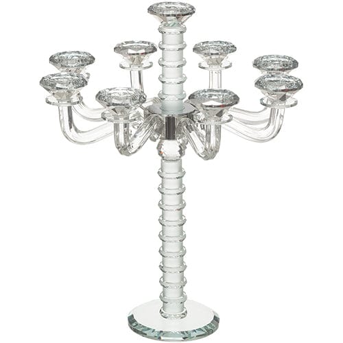 Crystal 9 Branch Candlesticks 42 Cm